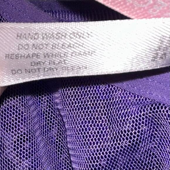 Vintage Victoria’s Secret Y2K Fairy Purple Sequin Mesh Babydoll Slip Dress M - Picture 8 of 13